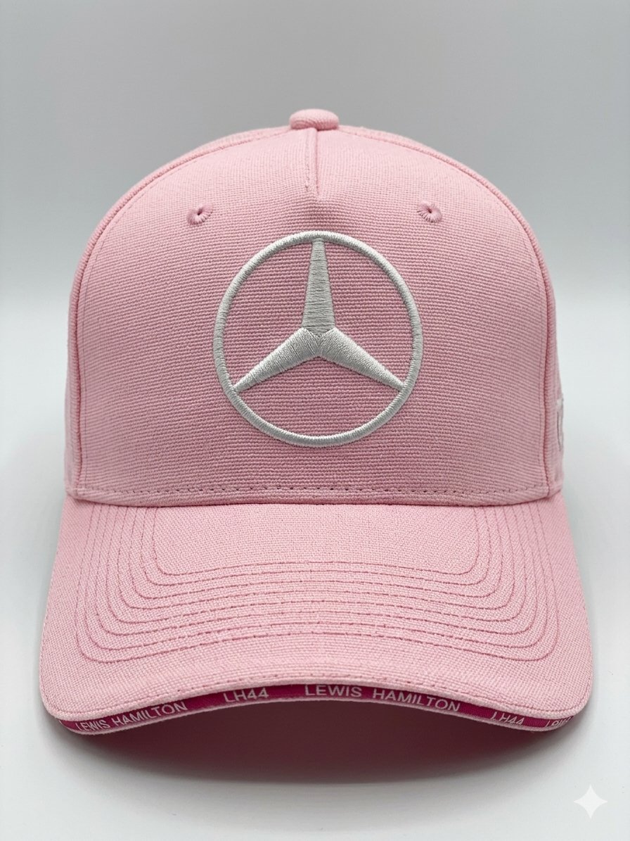 GORRA MERCEDES-AMG PETRONAS ROSADA DE LEWIS HAMILTON