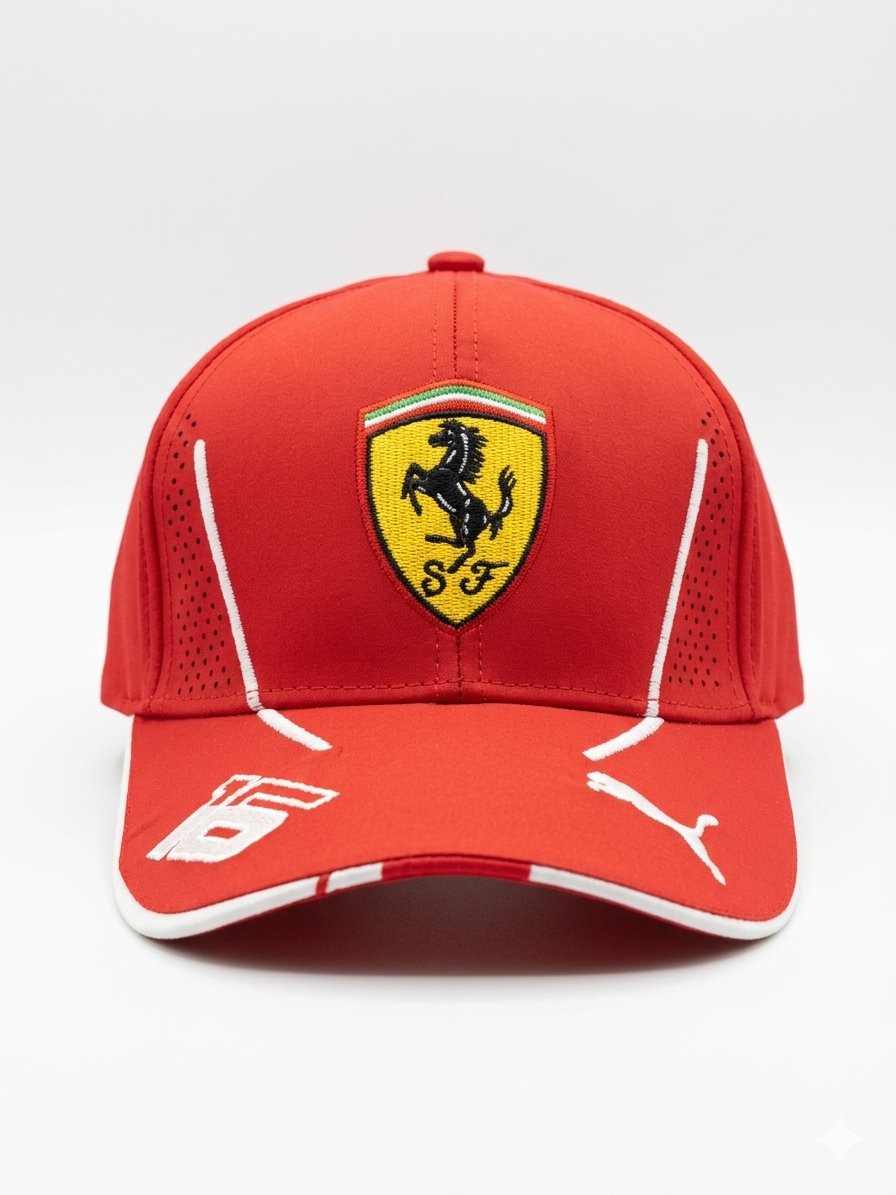 GORRA FERRARI CHARLES LECLERC COLECCIÓN 2024