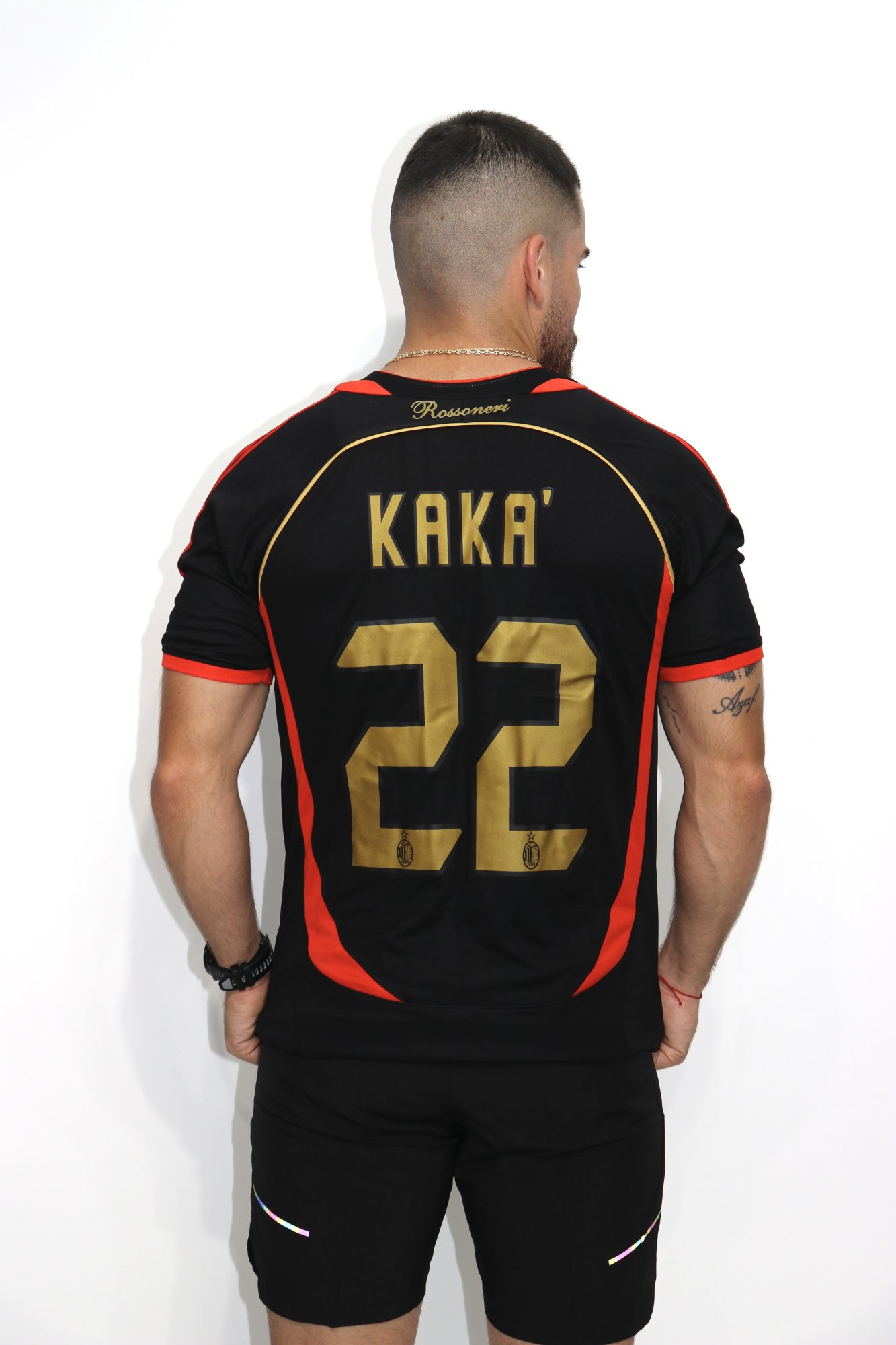 Camisa de AC Milán Alternativa año 2007 dorsal de Kaka