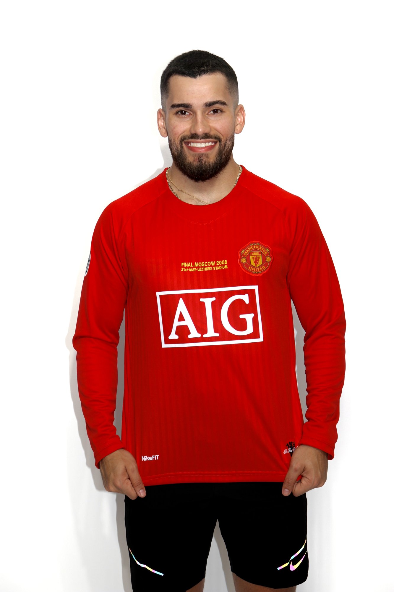 Camisa de Manchester United local año 2008 dorsal de Cristiano Ronaldo