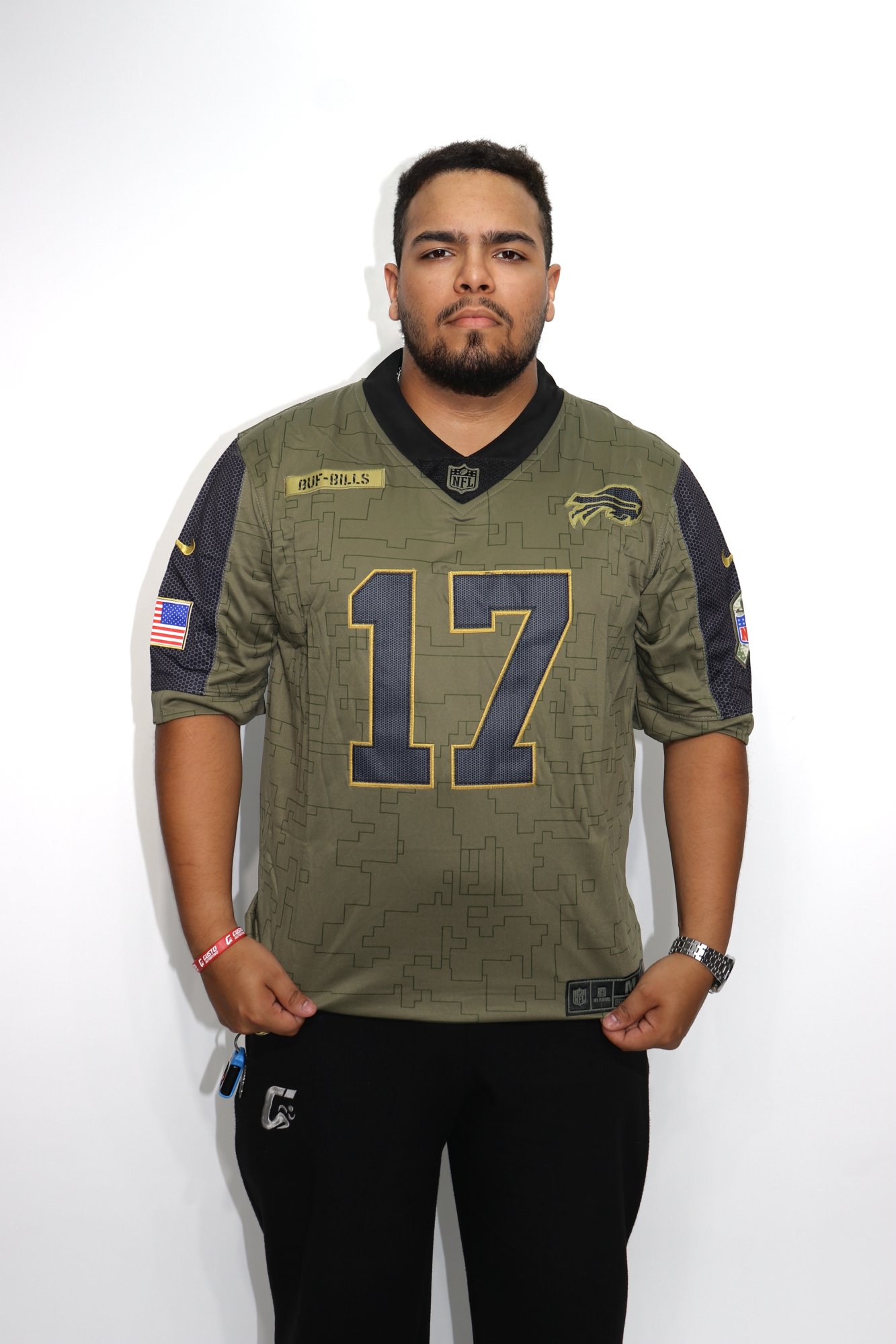 JERSEY NFL BUFFALO BILLS SALUTE TO SERVICE LIMITED OLIVE - DORSAL JOSH ALLEN