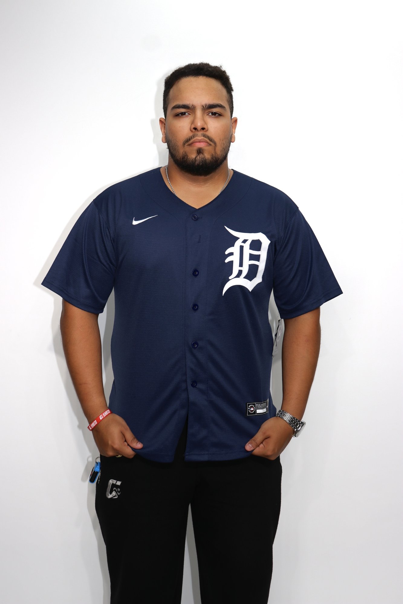JERSEY MLB DETROIT TIGERS ALTERNATIVA AZUL - DORSAL MIGUEL CABRERA