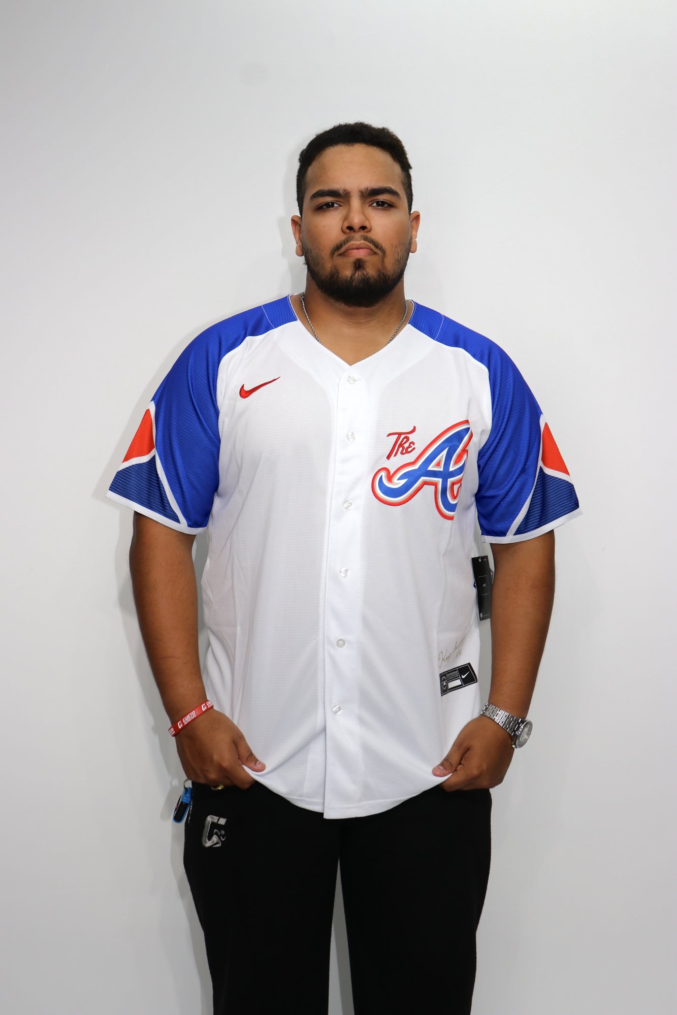 JERSEY MLB ATLANTA BRAVES CITY CONNECT BLANCO - DORSAL ACUÑA JR.