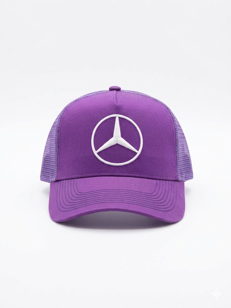 GORRA MERCEDES-AMG PETRONAS MORADA CON MALLA